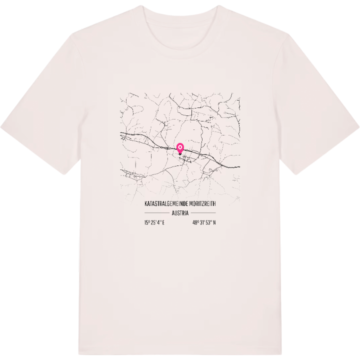 Katastralgemeinde Moritzreith karta t-shirt – t-shirt från PinShirt