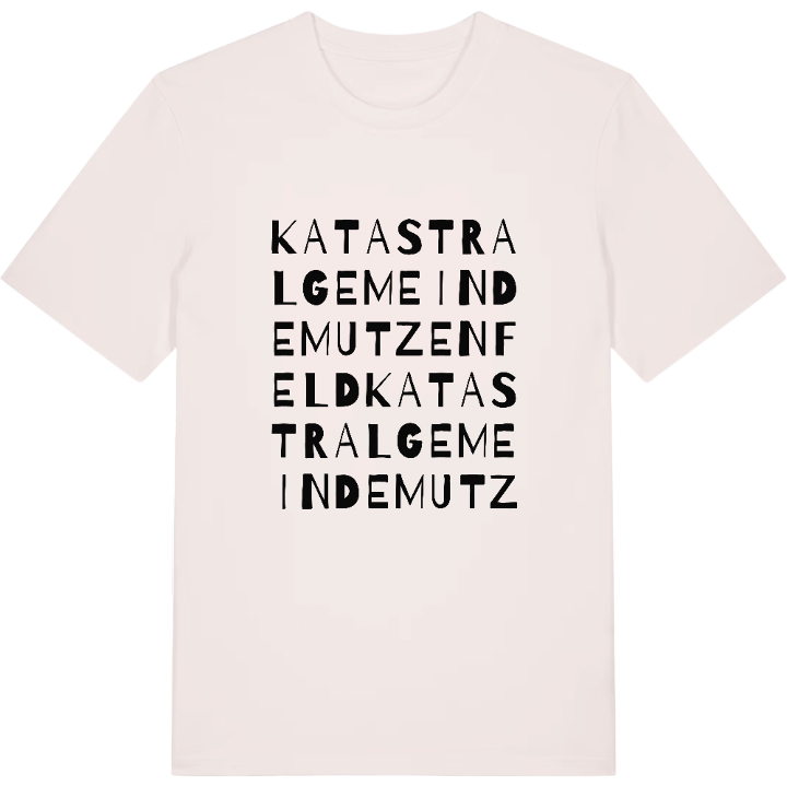 Katastralgemeinde Mutzenfeld ordlek t-shirt – t-shirt från PinShirt