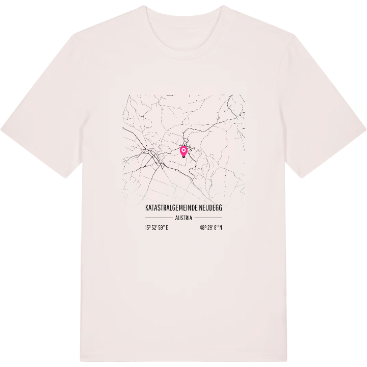 Katastralgemeinde Neudegg karta t-shirt – t-shirt från PinShirt