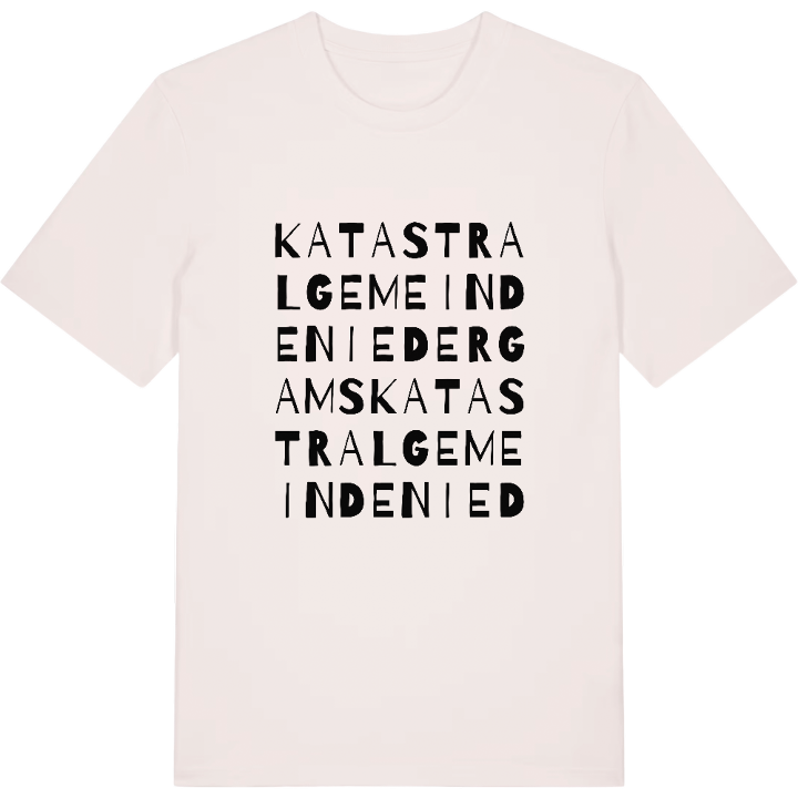 Katastralgemeinde Niedergams ordlek t-shirt – t-shirt från PinShirt