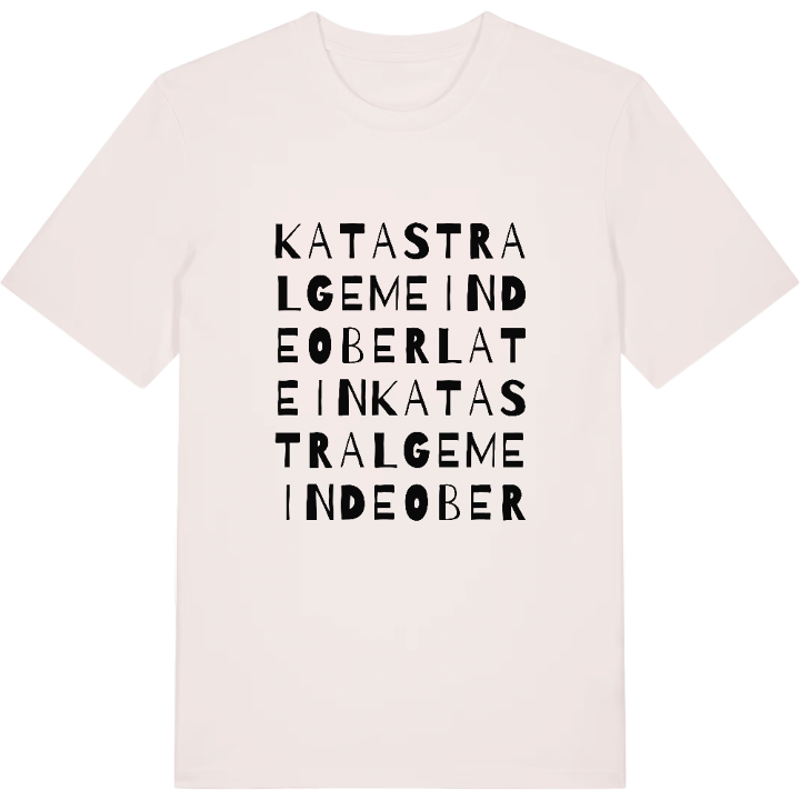 Katastralgemeinde Oberlatein ordlek t-shirt – t-shirt från PinShirt