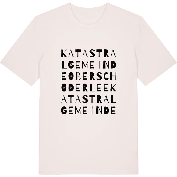 Katastralgemeinde Oberschoderlee ordlek t-shirt – t-shirt från PinShirt