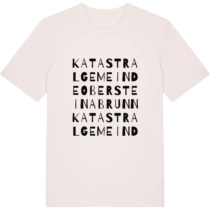 Katastralgemeinde Obersteinabrunn ordlek t-shirt – t-shirt från PinShirt