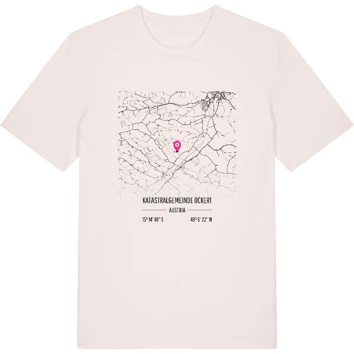 Katastralgemeinde Ockert karta t-shirt – t-shirt från PinShirt