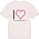Jag älskar Katastralgemeinde Punitz t-shirt stort tryck