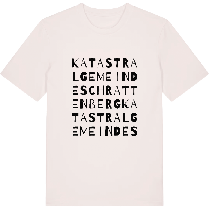 Katastralgemeinde Schrattenberg ordlek t-shirt – t-shirt från PinShirt