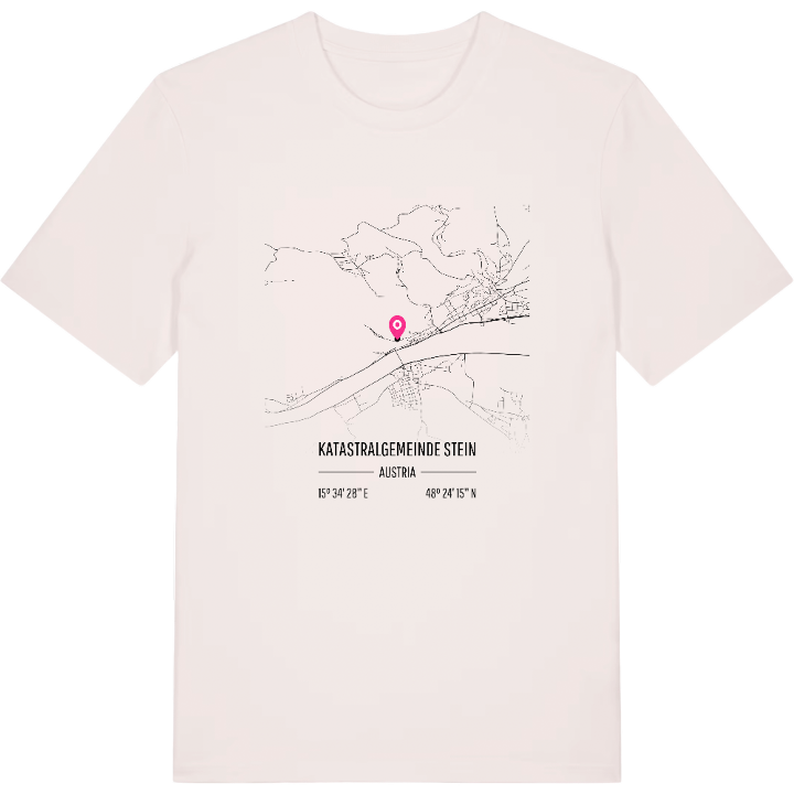 Katastralgemeinde Stein karta t-shirt – t-shirt från PinShirt