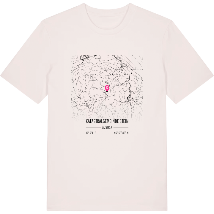 Katastralgemeinde Stein karta t-shirt – t-shirt från PinShirt