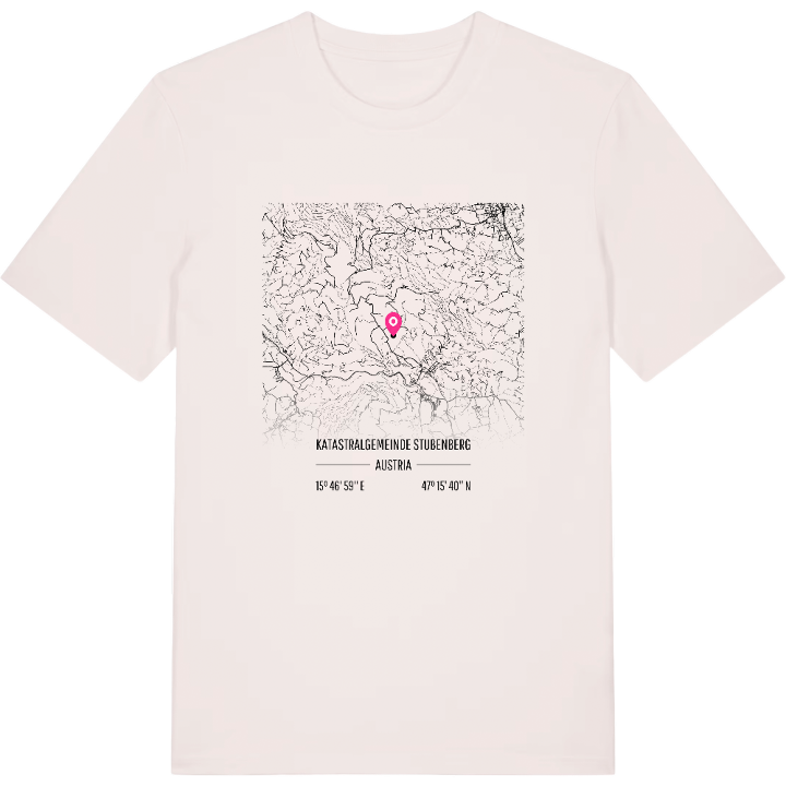 Katastralgemeinde Stubenberg karta t-shirt – t-shirt från PinShirt