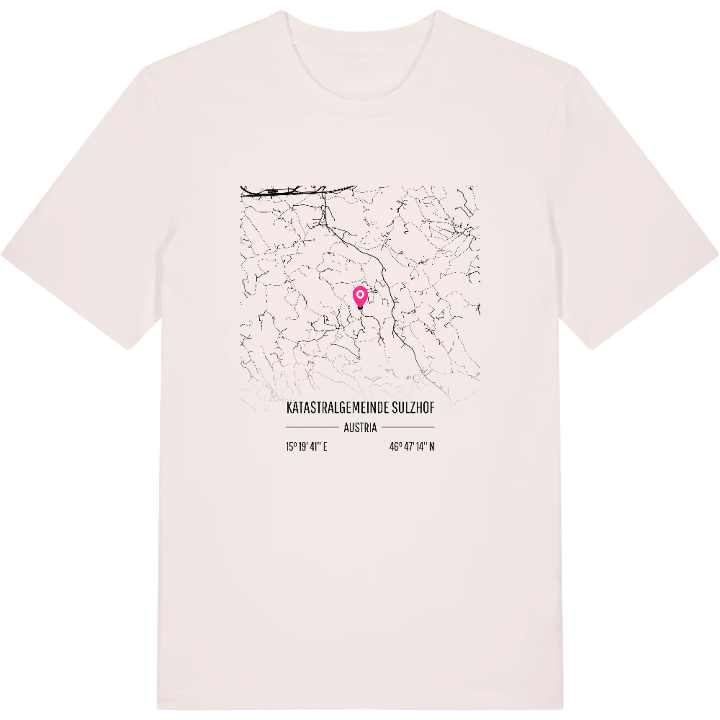 Katastralgemeinde Sulzhof karta t-shirt – t-shirt från PinShirt