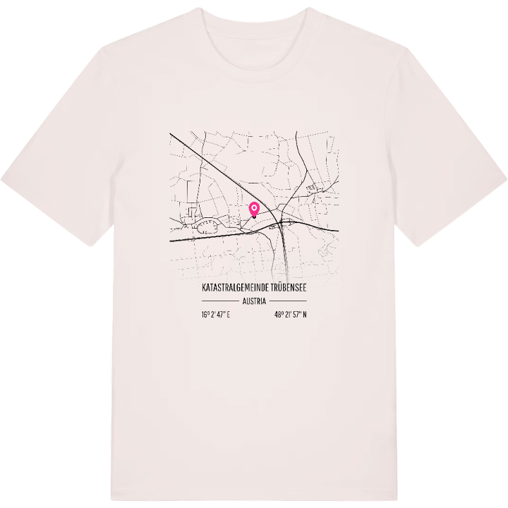 Katastralgemeinde Trübensee karta t-shirt – t-shirt från PinShirt
