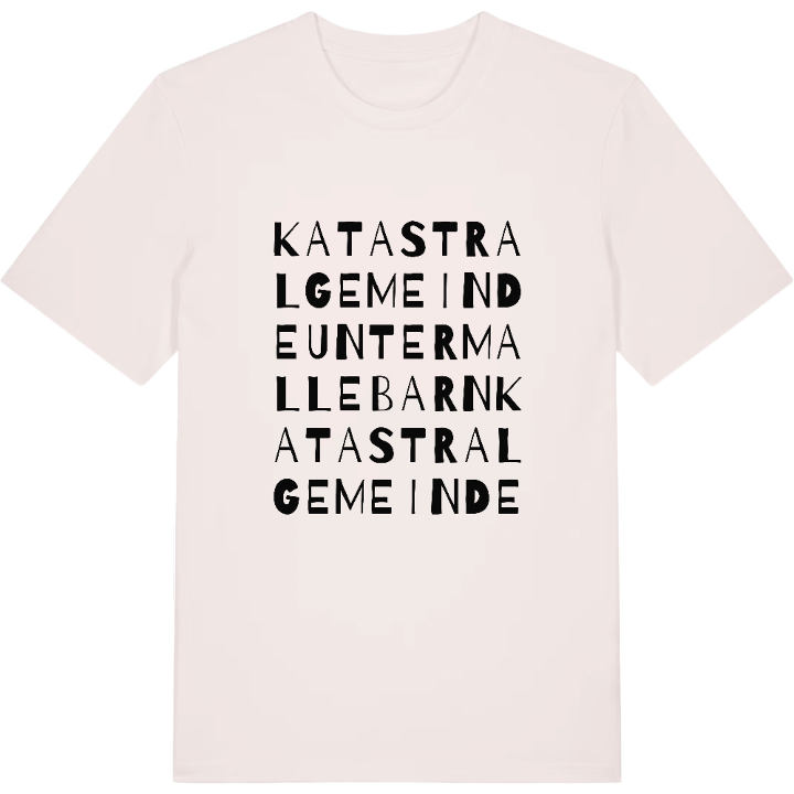 Katastralgemeinde Untermallebarn ordlek t-shirt – t-shirt från PinShirt