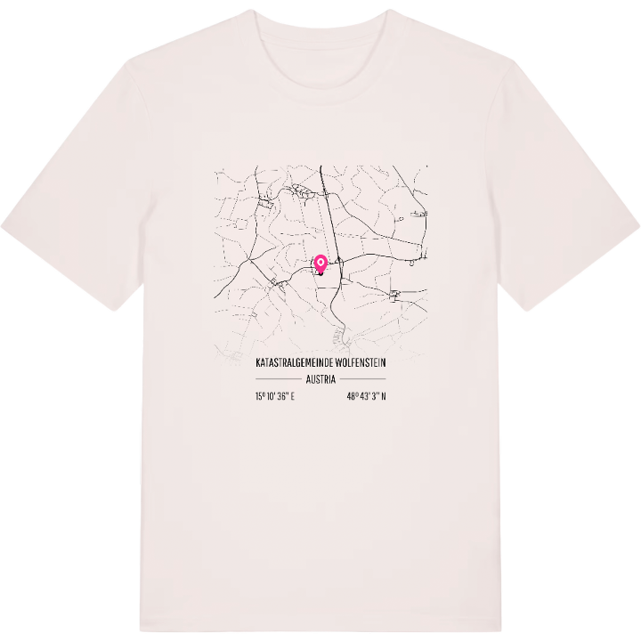 Katastralgemeinde Wolfenstein karta t-shirt – t-shirt från PinShirt