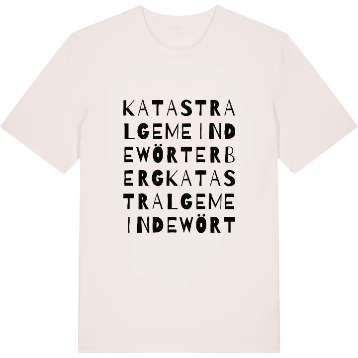 Katastralgemeinde Wörterberg ordlek t-shirt – t-shirt från PinShirt