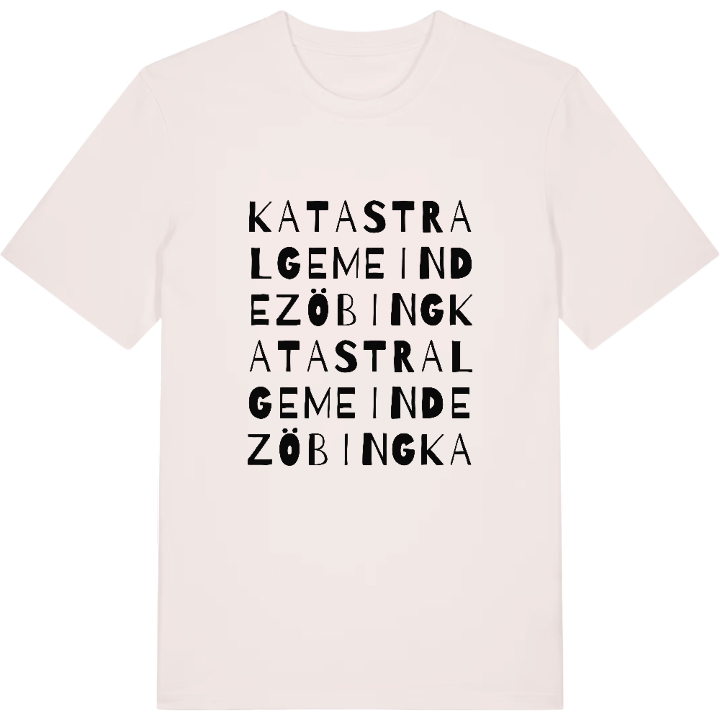 Katastralgemeinde Zöbing ordlek t-shirt – t-shirt från PinShirt