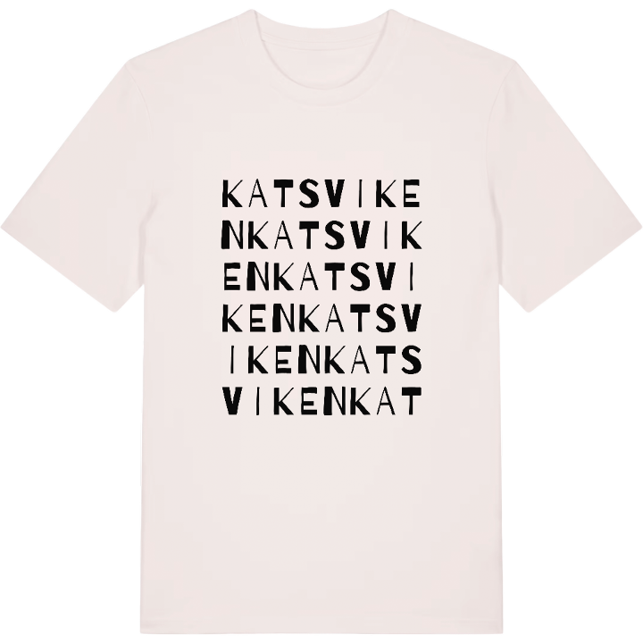 Katsviken ordlek t-shirt – t-shirt från PinShirt