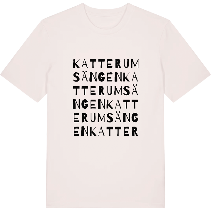 Katterumsängen ordlek t-shirt – t-shirt från PinShirt