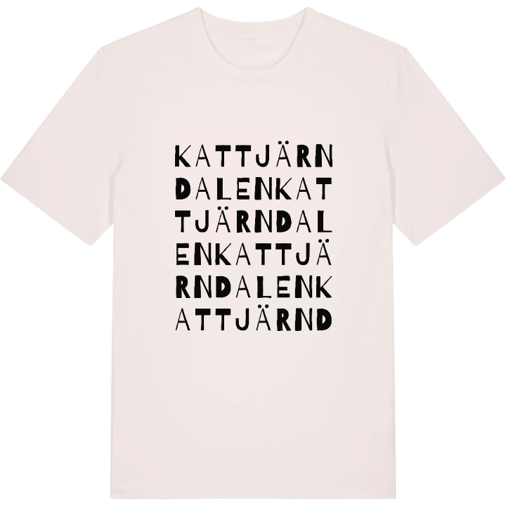 Kattjärndalen ordlek t-shirt – t-shirt från PinShirt