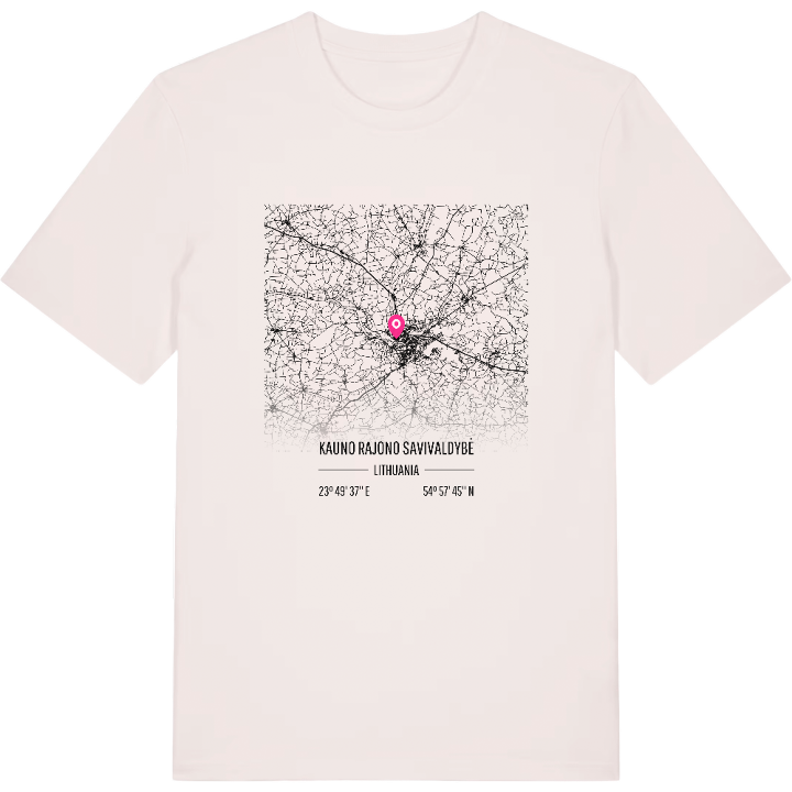 Kauno rajono savivaldybė karta t-shirt – t-shirt från PinShirt