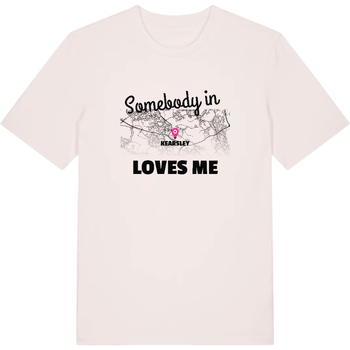 Någon i Kearsley älskar mig t-shirt – t-shirt från PinShirt