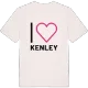 Jag älskar Kenley t-shirt stort tryck