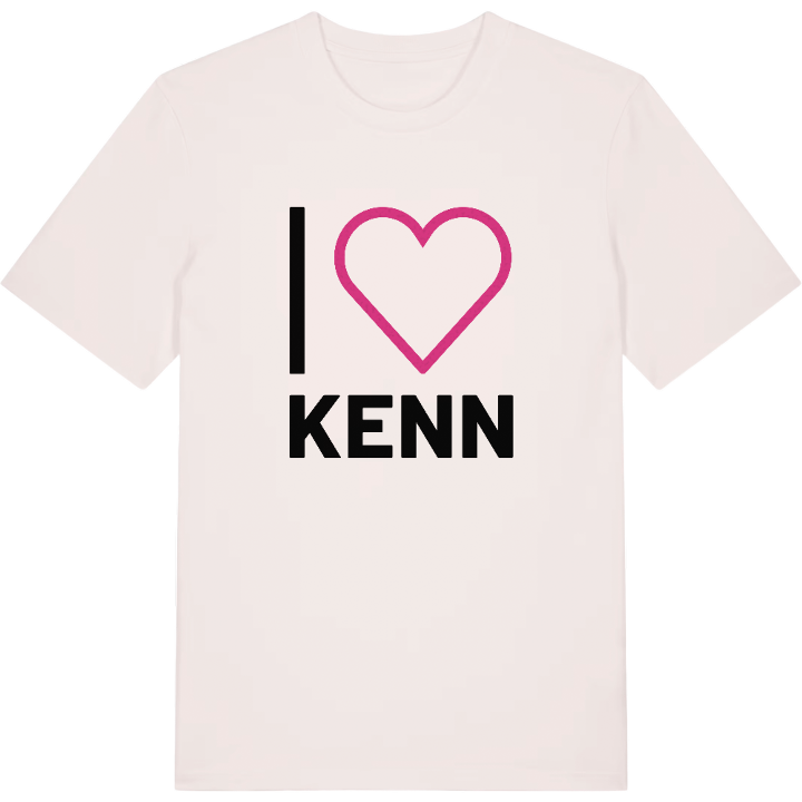 Jag älskar Kenn t-shirt stort tryck – t-shirt från PinShirt