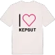 Jag älskar Kepsut t-shirt stort tryck