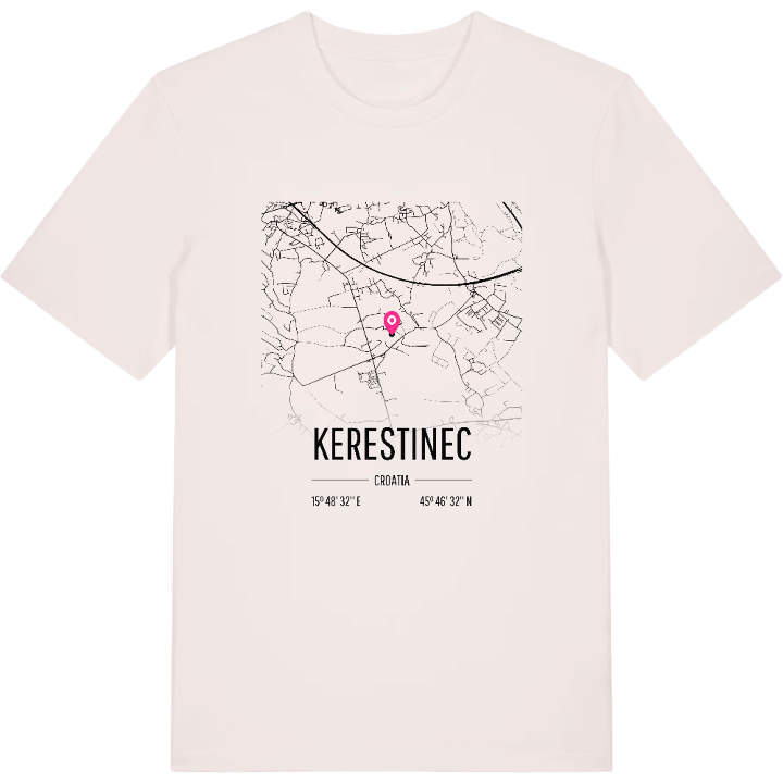 Kerestinec karta t-shirt – t-shirt från PinShirt