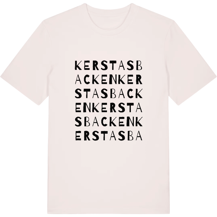 Kerstasbacken ordlek t-shirt – t-shirt från PinShirt