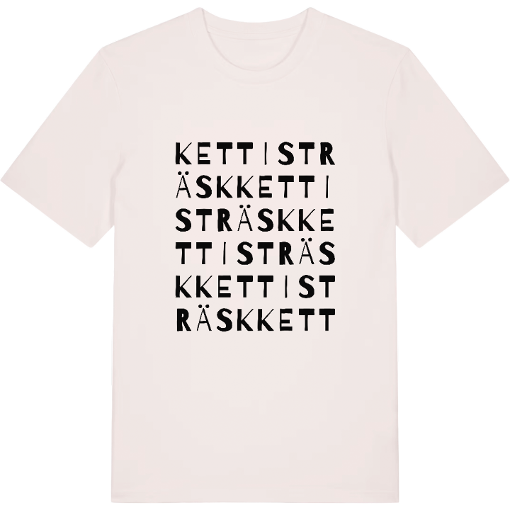 Kettisträsk ordlek t-shirt – t-shirt från PinShirt