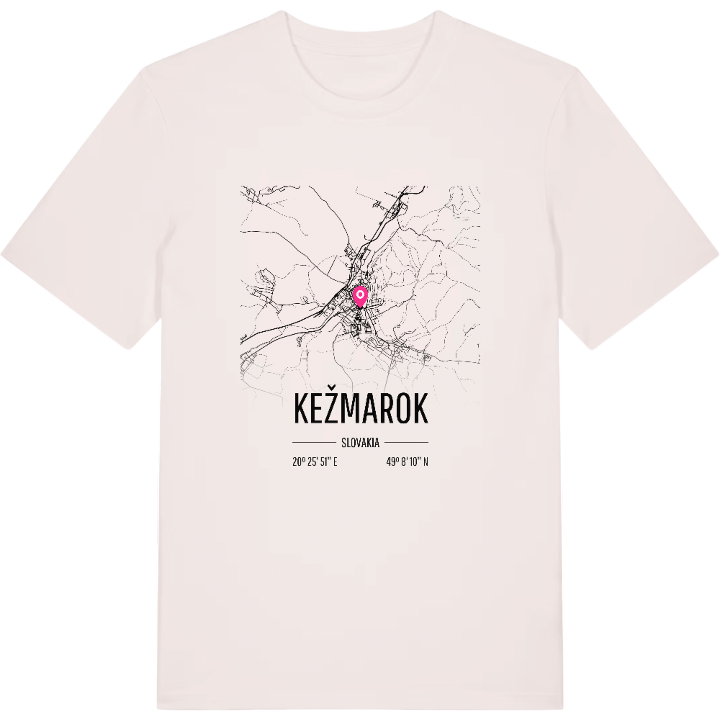 Kežmarok karta t-shirt – t-shirt från PinShirt