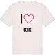 Jag älskar Kik t-shirt stort tryck