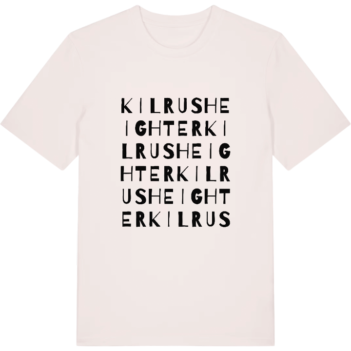 Kilrusheighter ordlek t-shirt – t-shirt från PinShirt