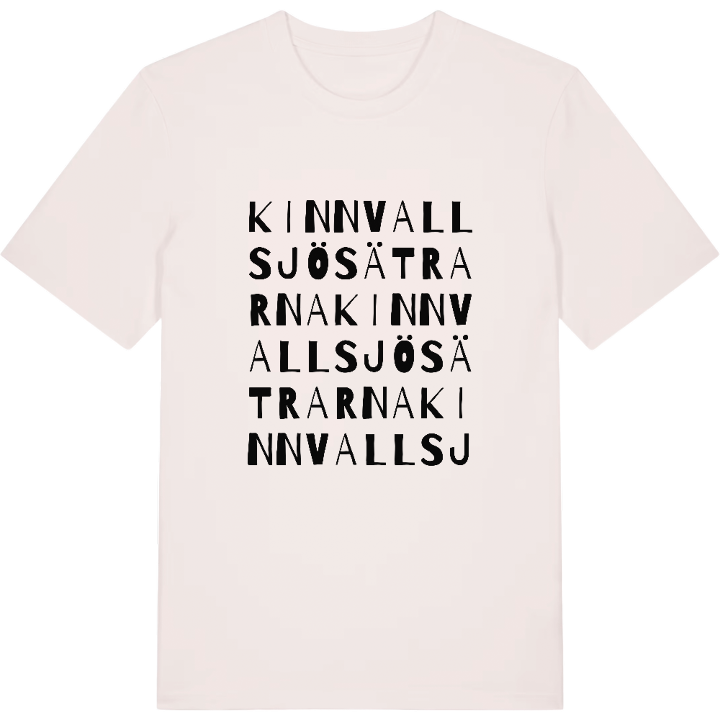 Kinnvallsjösätrarna ordlek t-shirt – t-shirt från PinShirt