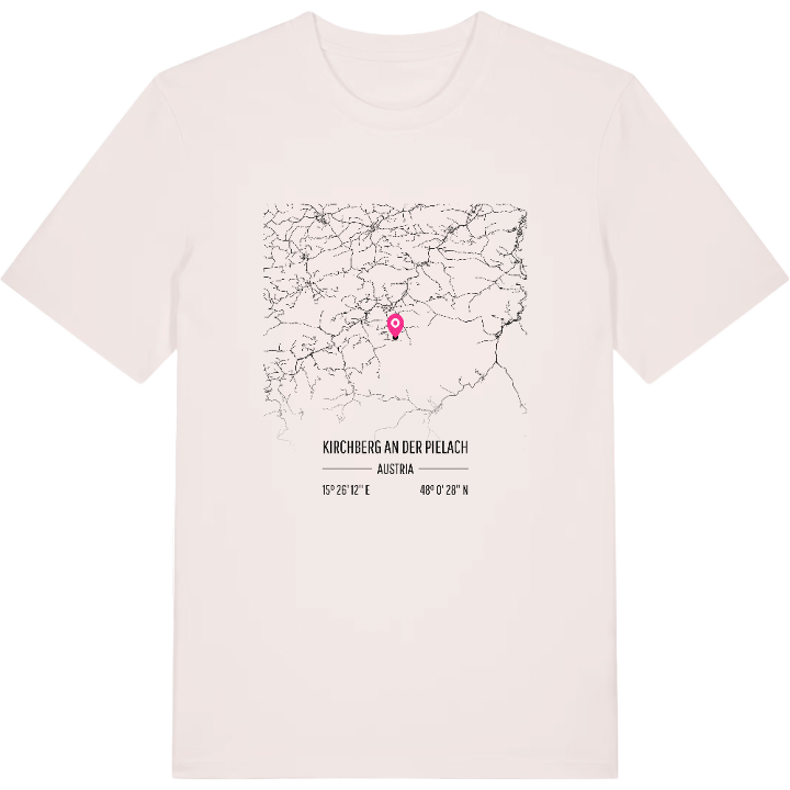 Kirchberg an der Pielach karta t-shirt – t-shirt från PinShirt