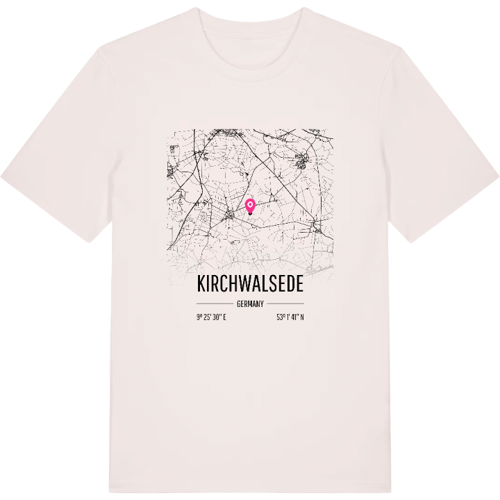 Kirchwalsede karta t-shirt – t-shirt från PinShirt