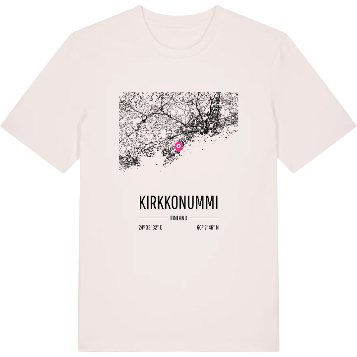 Kirkkonummi karta t-shirt – t-shirt från PinShirt
