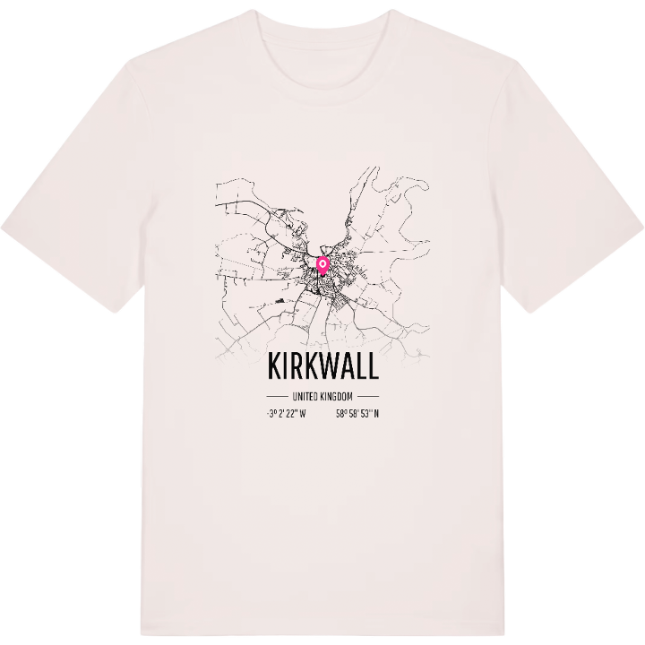 Kirkwall karta t-shirt – t-shirt från PinShirt