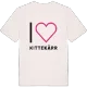 Jag älskar Kittekärr t-shirt stort tryck