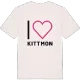 Jag älskar Kittmon t-shirt stort tryck