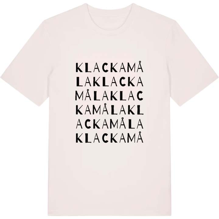 Klackamåla ordlek t-shirt – t-shirt från PinShirt