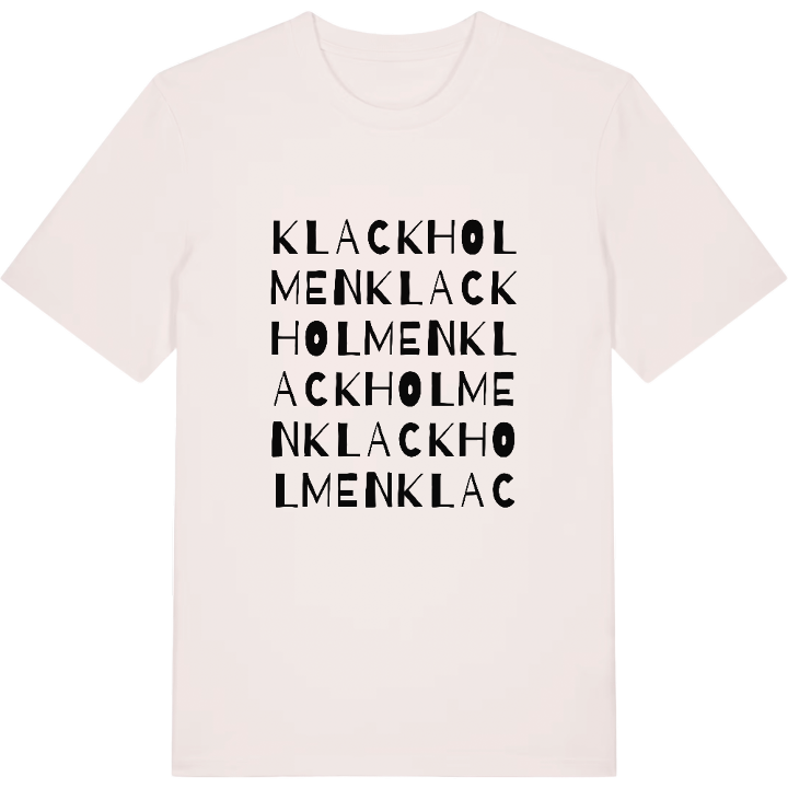 Klackholmen ordlek t-shirt – t-shirt från PinShirt