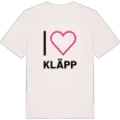 Jag älskar Kläpp t-shirt stort tryck