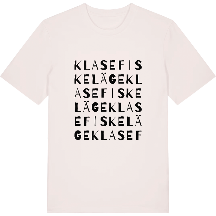 Klase fiskeläge ordlek t-shirt – t-shirt från PinShirt