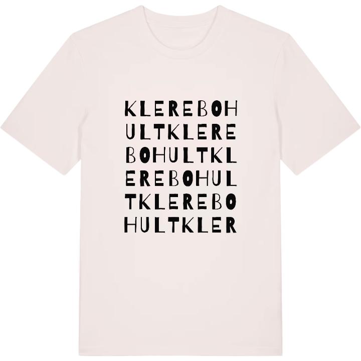 Klerebohult ordlek t-shirt – t-shirt från PinShirt