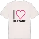 Jag älskar Klevane t-shirt stort tryck