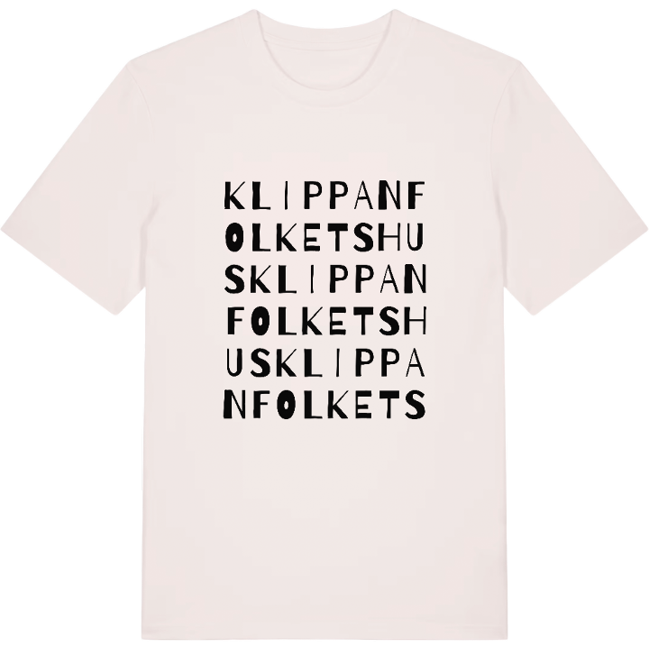 Klippan Folkets hus ordlek t-shirt – t-shirt från PinShirt