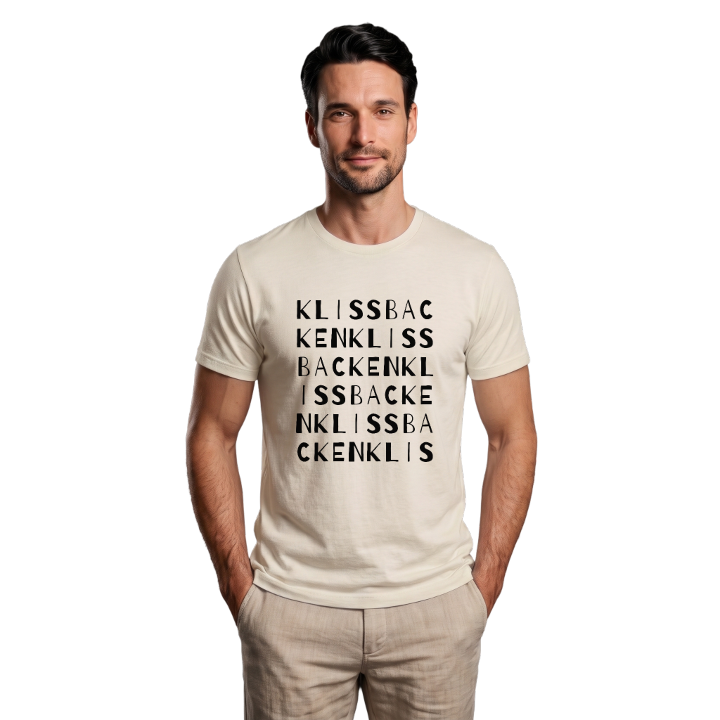 Klissbacken ordlek t-shirt – t-shirt från PinShirt