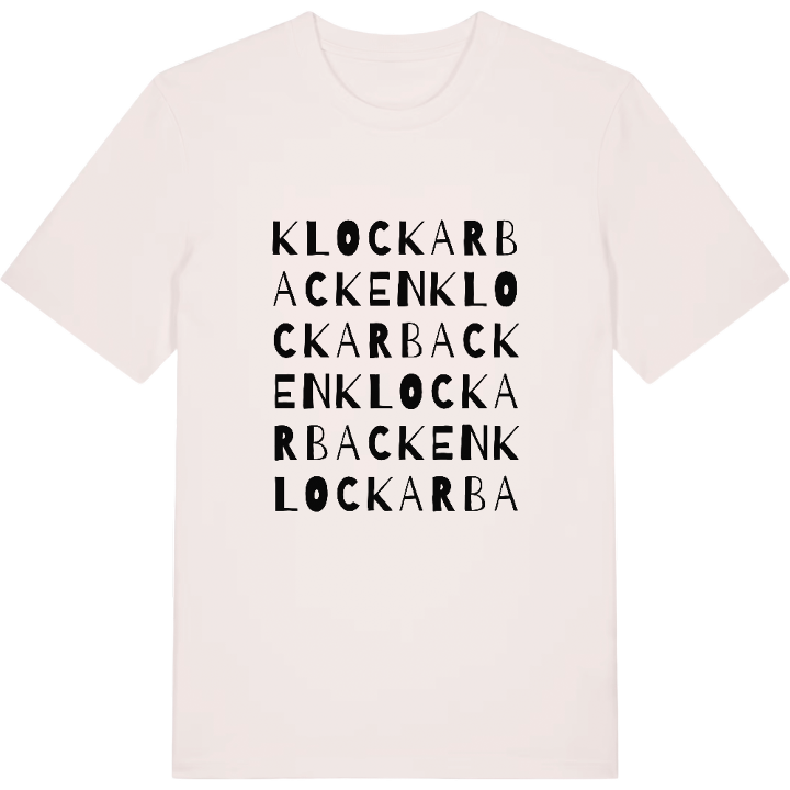 Klockarbacken ordlek t-shirt – t-shirt från PinShirt