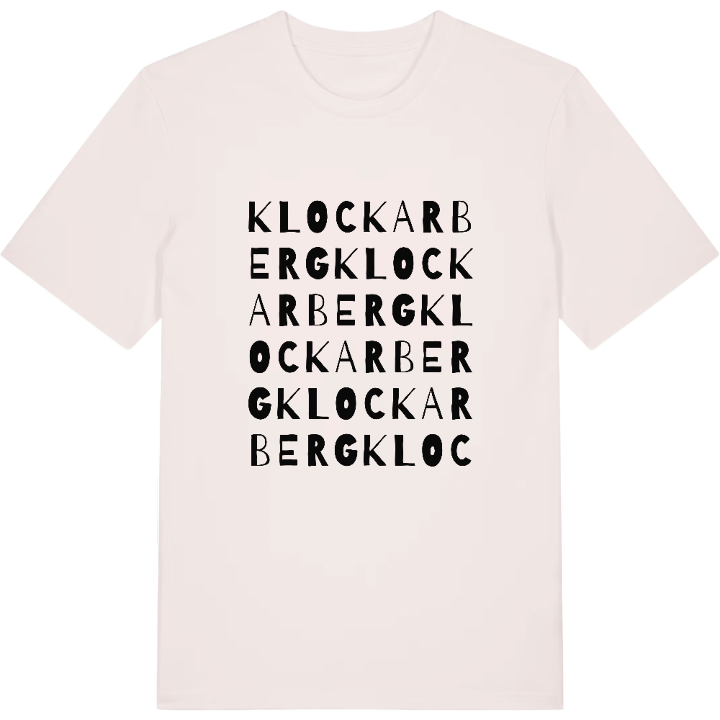 Klockarberg ordlek t-shirt – t-shirt från PinShirt
